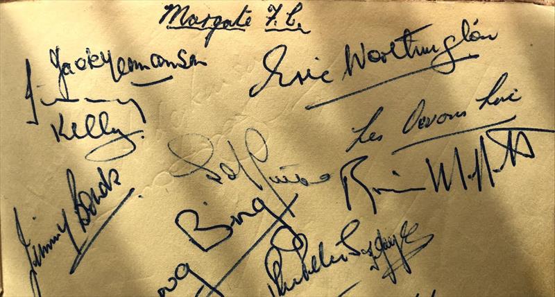 Margate Autograph Page